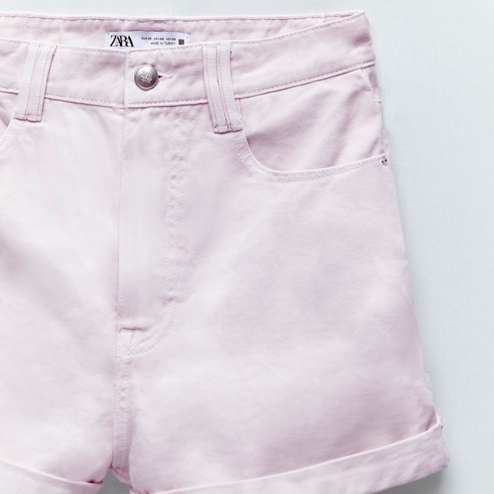NWT ZARA High Waisted Mom Fit Shorts